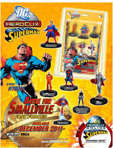 DC HEROCLIX - SUPERMAN BATTLE FOR SMALLVILLE FAST FORCES 6-PACK