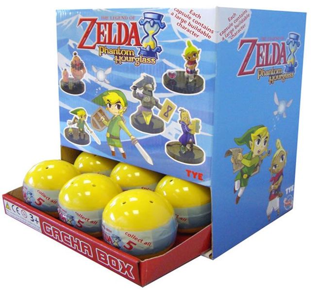 LEGEND OF ZELDA PHANTOM HOURGLASS GASHAPON (5 MODELOS)