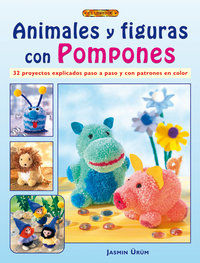 Animales y figuras con pompones