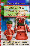 Originales figuras con macetas