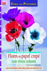 Flores de papel con vivos colores