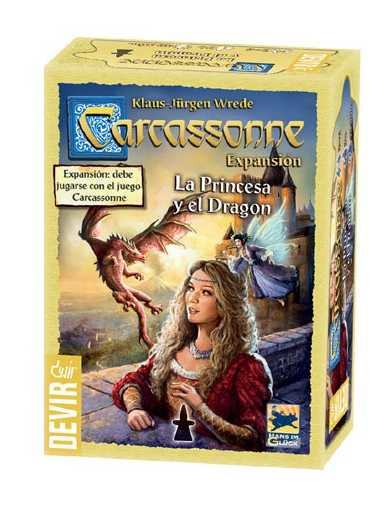 CARCASSONNE - PRINCESA Y DRAGON-TABLERO