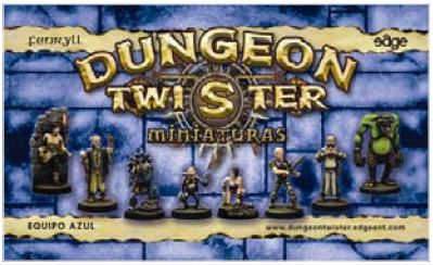 DUNGEON TWISTER MINIATURAS EQUIPO AZUL