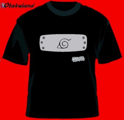 NARUTO CAMISETA OFICIAL BANDANA ALDEA DE LA HOJA PLATEADA S