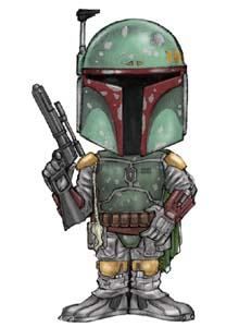 STAR WARS CABEZON BOBA FETT HUCHA 30CM