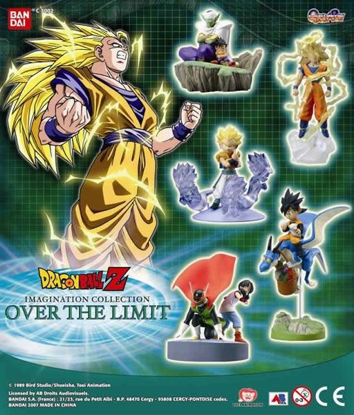 DRAGON BALL Z GASHAPON IMAGINATION COLLECTION 2 OVER THE LIMIT (5 MODELOS)