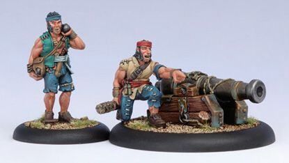 WARMACHINE: MERCENARY CAON DE CUBIERTA DE PERROS DEL MAR