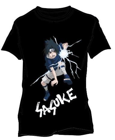 NARUTO CAMISETA OFICIAL SASUKE ELECTRICO XXL