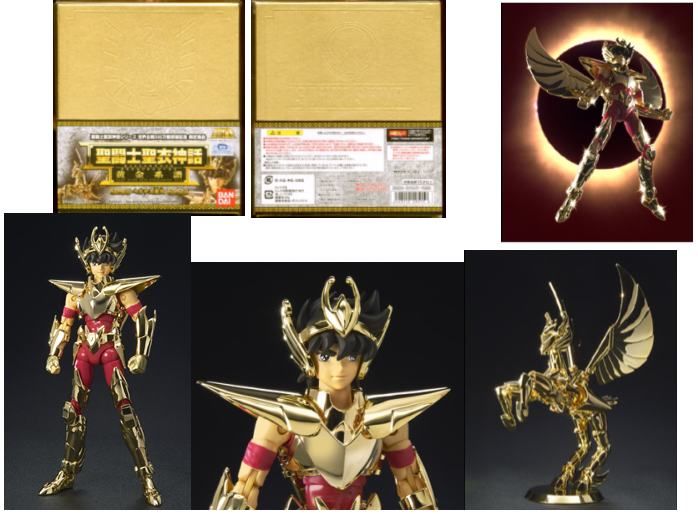 CABALLEROS DEL ZODIACO MYTH CLOTH 24K GOLD ARMOR PEGASUS