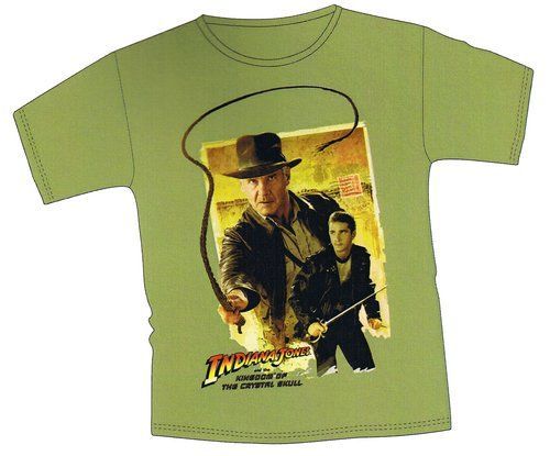 INDIANA JONES CAMISETA VERDE LATIGO L