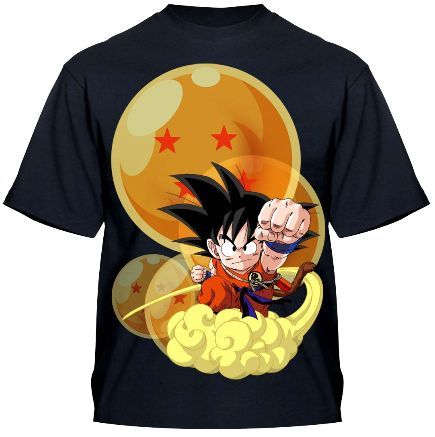 DRAGON BALL CAMISETA OFICIAL GOKU Y BOLA M