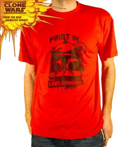 STAR WARS CAMISETA CHICO CLONE WARS ROJA S