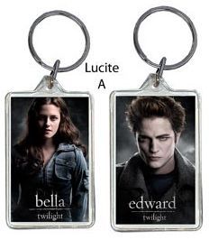 CREPUSCULO LLAVERO CUADRADO EDWARD Y BELLA