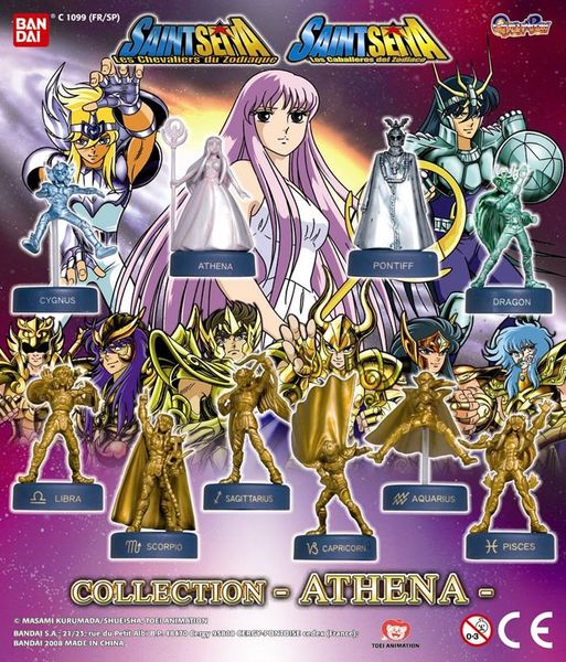 SAINT SEIYA GASHAPON COLLECTION 2 ATHENA (10 MODELOS)