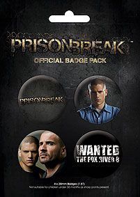 CHAPAS PACK DE 4 - PRISION BREAK