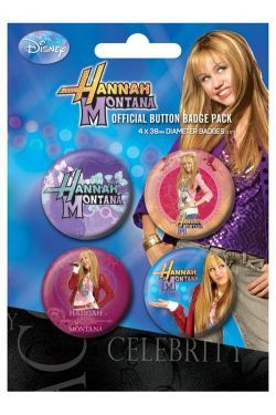 CHAPAS PACK DE 4 - HANNAH MONTANA 1