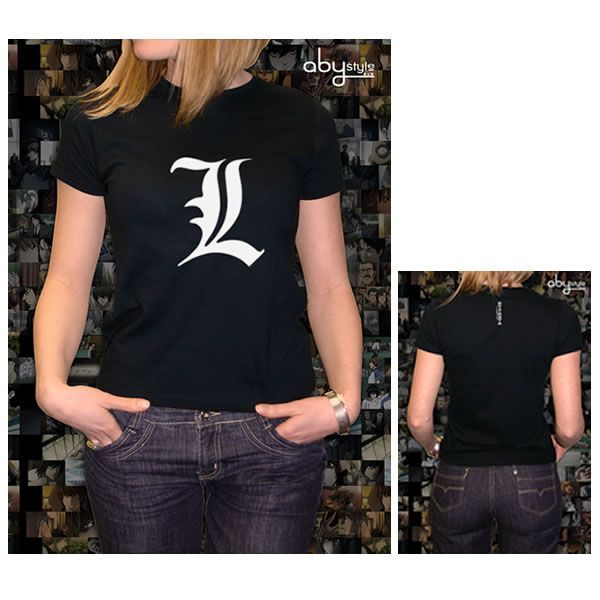 DEATH NOTE CAMISETA CHICA L LOGO S