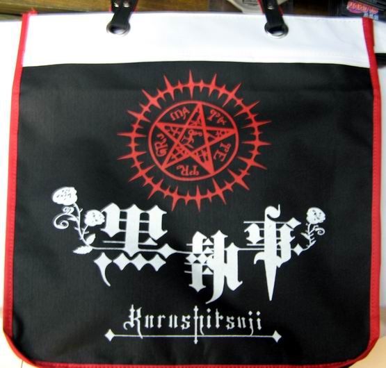 KUROSHITSUJI BOLSO BANDOLERA 40X41CM PENTACULO ROJO