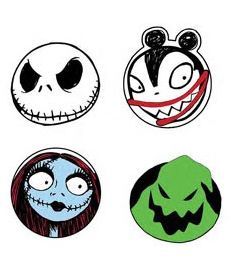 NBX SET 4 POSAVASOS JACK, SALLY, OOGIE Y TEDDY