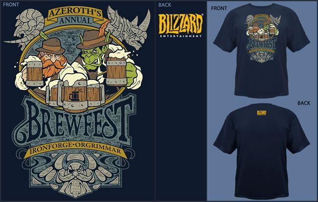 WORLD OF WARCRAFT CAMISETA CHICO BREWFEST XL