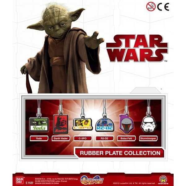 STAR WARS COLGANTE MOVIL RUBBER PLATE COLLECTION (6 MODELOS)