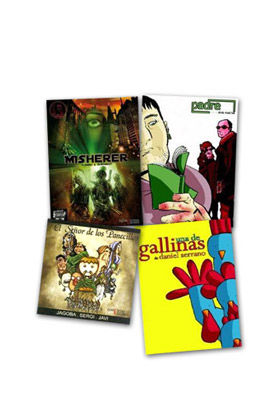 PACK COMICS (MISHERER - PADRE - UNA DE GALLINAS- EL SR DE LOS PANECILLOS)