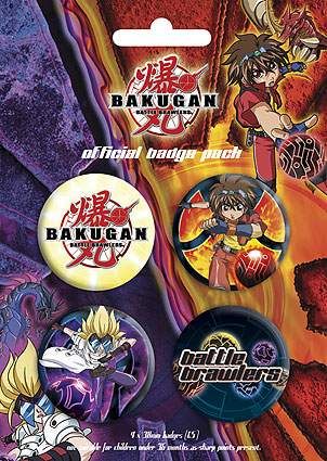 CHAPAS PACK DE 4 - BAKUGAN