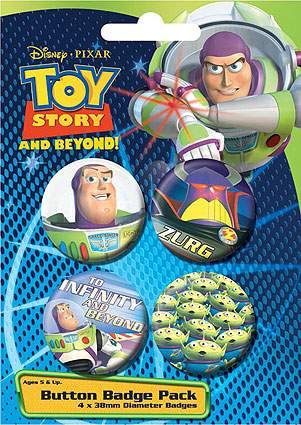 CHAPAS PACK DE 4 - TOY STORY