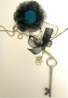 ALICIA EN EL PAIS DE LAS MARAVILLAS LLAVERO FLOR Y LLAVE