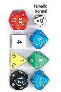 DADOS JUMBO 10 CARAS (25 UNIDS.)