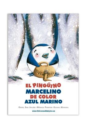 EL PINGíINO MARCELINO DE COLOR AZUL MARINO