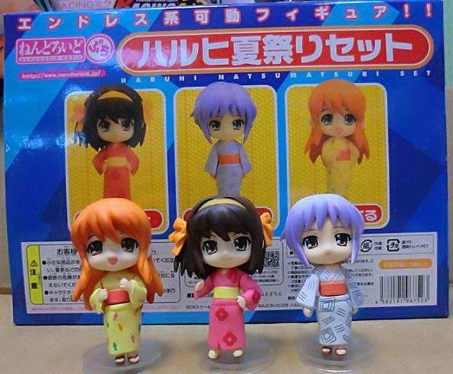 HARUHI SUZUMIYA SET 3 FIG 6.5CM