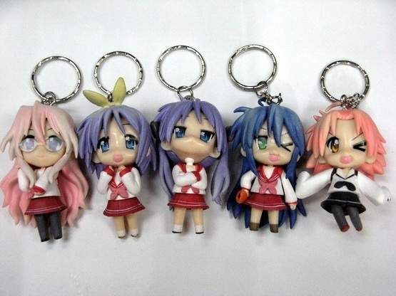 LUCKY STAR LLAVERO FIG 5CM (5 MODELOS)