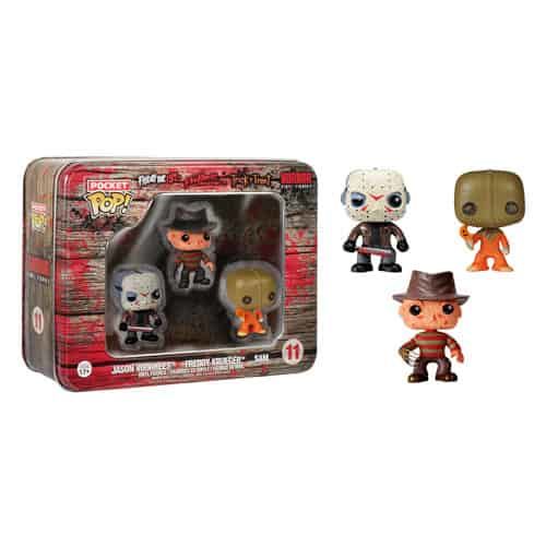 Portada de MODERN HORROR 2 CAJA HOJALATA 3 FIGURAS 3.75 CM POCKET POP TINS