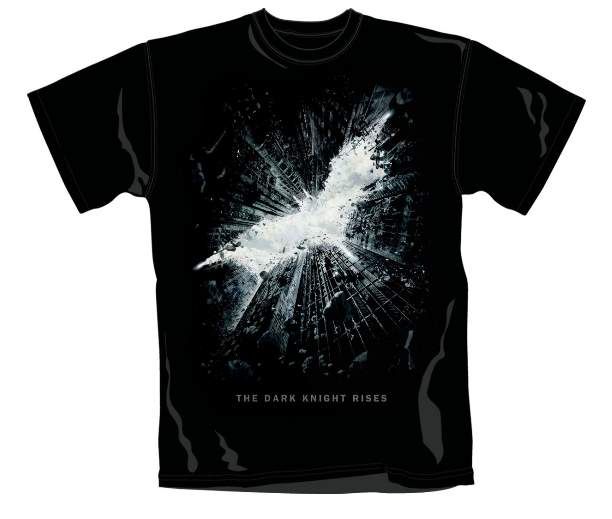 BATMAN THE DARK KNIGHT RISES CAMISETA CHICO CITYSCAPE LOGO S