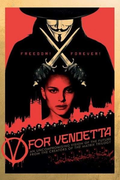 V DE VENDETTA POSTER RED 61X91CM