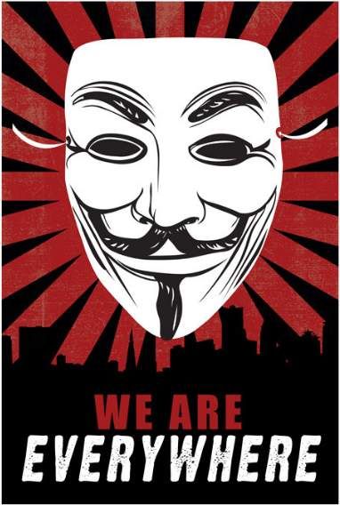 V DE VENDETTA POSTER WE ARE EVERYWHERE 61X91CM