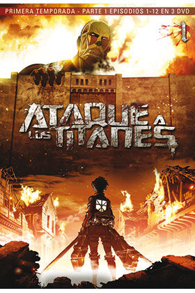 ATAQUE A LOS TITANES TEMP 1 PARTE 1 (3 DVD) - EPISODIOS 1 A 13