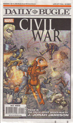 Comics USA: DAILY BUGLE CIVIL WAR NEWSPAPER SPECIAL