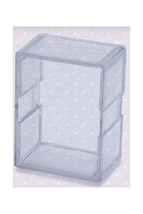 CAJA ACRILICA 100 CARTAS - DIAMOND CORNER - TRANSPARENTE