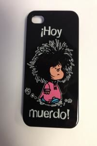Carcasa Iphone 4s Mafalda Hoy Muerdo Negra