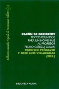 Razn de Occidente : textos reunidos para un homenaje al profesor Pedro Cerezo Galn