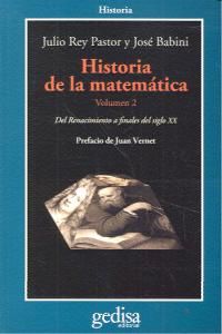 Historia De La Matematica Vol.ii