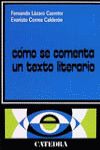 Cmo se comenta un texto literario