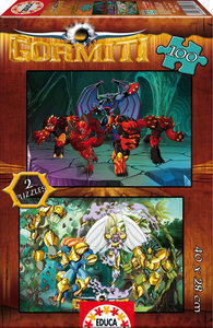 PUZZLE EDUCA 2X100 PZAS GORMITI II