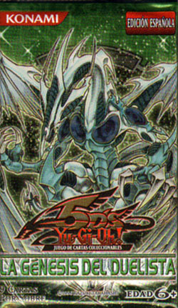 Portada de YU-GI-OH! LA G�NESIS DEL DUELISTA. Sobre 9 cartas