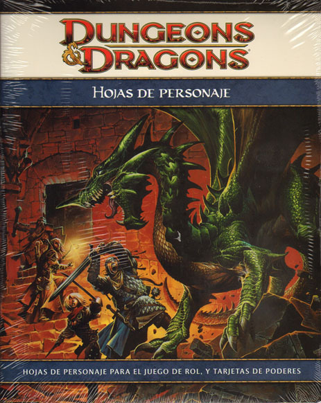 DUNGEONS AND DRAGONS: HOJAS DE PERSONAJE (4.0)