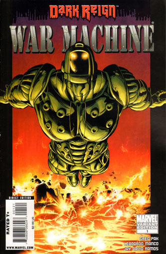 Comics USA: WAR MACHINE # 1 Variant edition