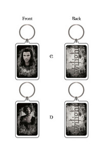 JACOB Y ALICE SET 2 LLAVEROS CUADRADOS TWILIGHT (CREPUSCULO) LA PELICU