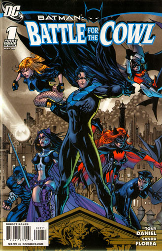 Comics USA: BATMAN: BATTLE FOR THE COWL # 1. Alternate cover